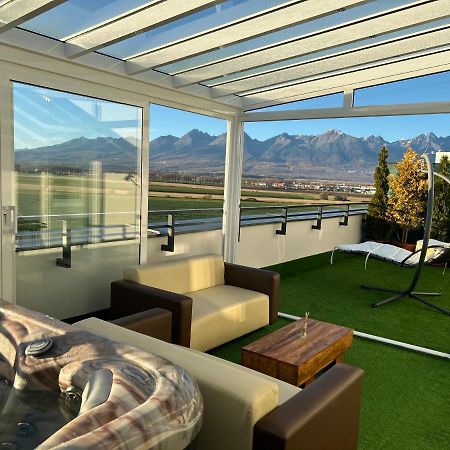 Tatra Billetee Apartman S Luxusnym Vyhladom Na Vysoketatry A Sukromnym Wellness Poprad Ngoại thất bức ảnh