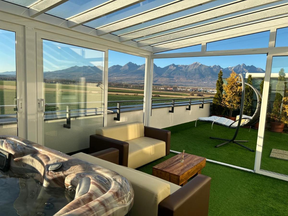 Tatra Billetee Apartman S Luxusnym Vyhladom Na Vysoketatry A Sukromnym Wellness Poprad Ngoại thất bức ảnh